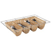 Evőeszköztartó GN 1/1 BUFFET, bézs, 53x32.5x10.5 cm | APS 11965