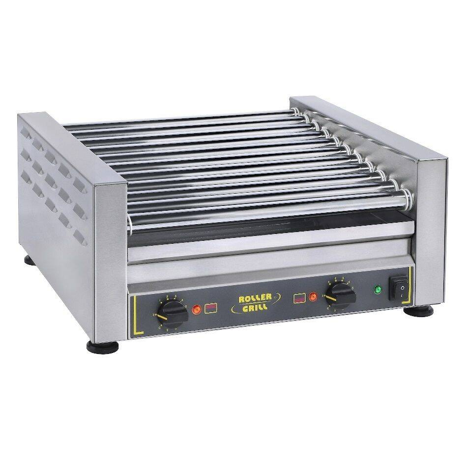 Görgős hotdogmelegítő, 11 görgő, 40 cm, 1.4 kW | ROLLER GRILL RG11B