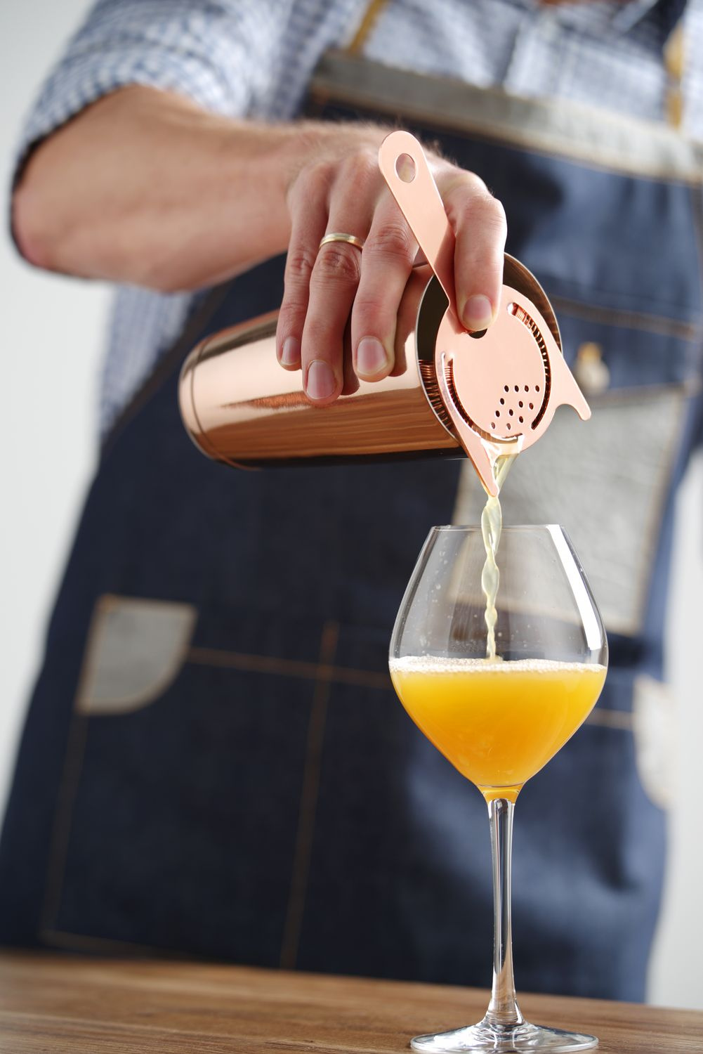 Szűrő Hawthorne koktélszűrő réz színű | BAR UP 596456