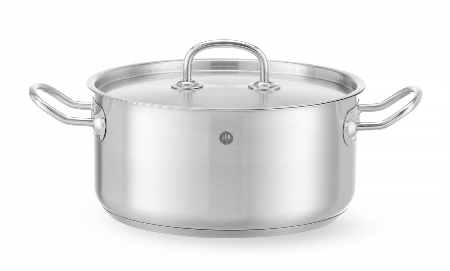 Rozsdamentes acél alacsony fazék - űrtartalom 5 l Kitchen Line | HENDI 836026