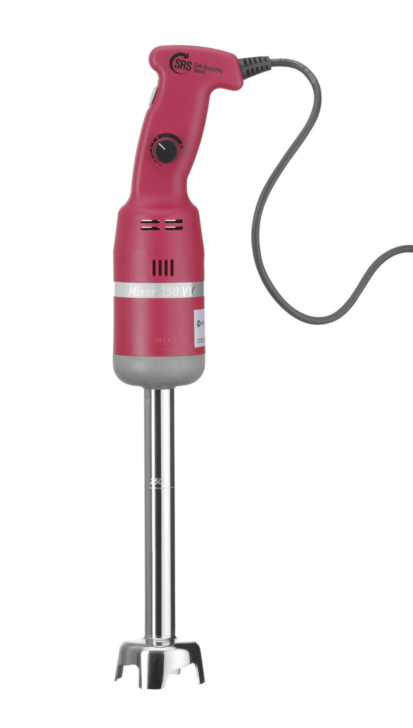 Kézi mixer 250VV, szárhossz 25 cm, 0,25 kW, 230 V | HENDI 224373