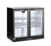Italhűtő italokhoz 228 l, alumínium, fekete, 2–10°C | HENDI 235829