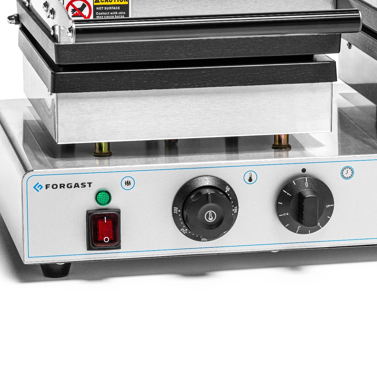 Gofrisütő elektromos dupla téglalap alakú 4x6, 3.5 kW, 230 V | FORGAST FG09725