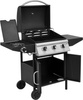 Gázgrill BAVEN, 3+1, szekrénnyel, fekete, 12.8 kW | LUND 99642