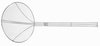 Szűrő fritőzökhöz, 22 cm, 54 cm | HENDI 640708