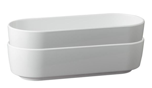 Tál SCANTIC fehér melaminból, 26.5x10.5x6.5 cm, 1 l | APS 84221