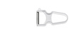 Burgonyahámozó - 4 cm fehér | GIESSER MESSER 8249 rap w
