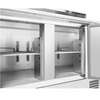 Asztali hűtőpult pizzához, 3 ajtós, 400 l, felépítménnyel | FORGAST FG07203