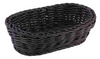 Kosár polipropilénből PROFI LINE, ovális, fekete, 19x12x6 cm | APS 50626