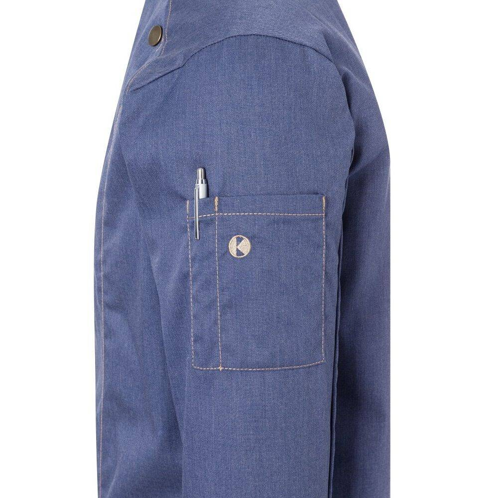 Férfi szakácskabát Jeans-Style vintage kék | KARLOWSKY JM 24-15