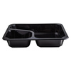 Hegeszthető tálca 227x178x50 fekete 2 rekeszes COLT 320db | GUILLIN MAPCORCT22750DC