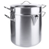 Dupla falú rozsdamentes acél fazék fedővel, 5 l, 24 cm | CONTACTO 2129/240