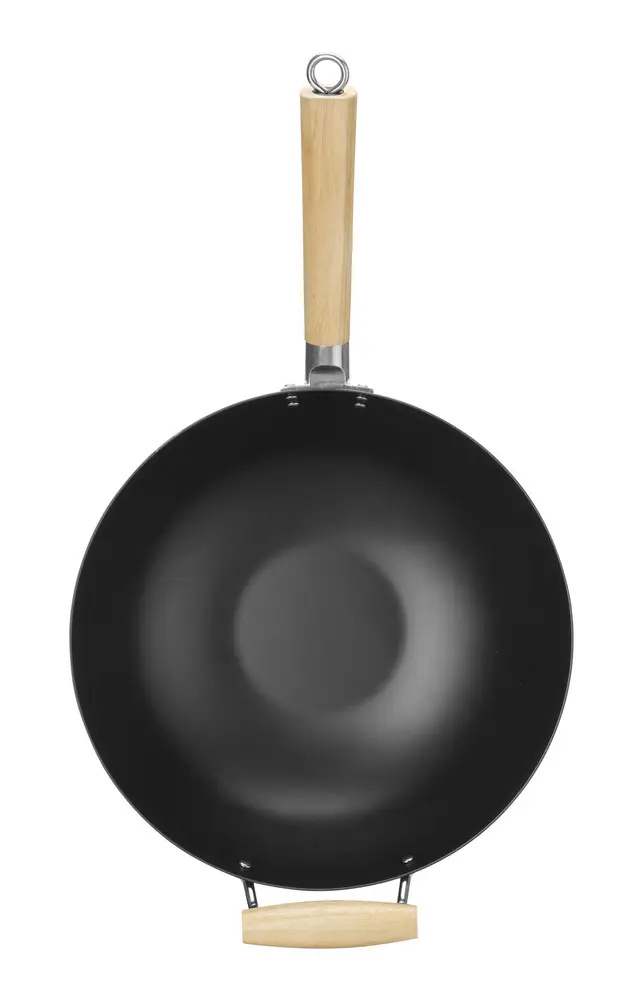 WOK serpenyő fa nyéllel, átm. 32 cm | HENDI 627907