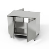 Rozsdamentes átadó munkasztal 80x60x85 cm | FORGAST