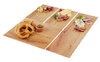 Tálca GN 2/4 OAK LIGHT, melamin, barna, 53x16,2x15 cm | APS 84209