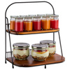 Büfé kínálótálca, kétszintes, 35,5x21x40 cm | APS 30339