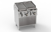 Grill lávaköves gázüzemű dupla nyitott alappal 2X 8 kW | TECNOINOX 713150