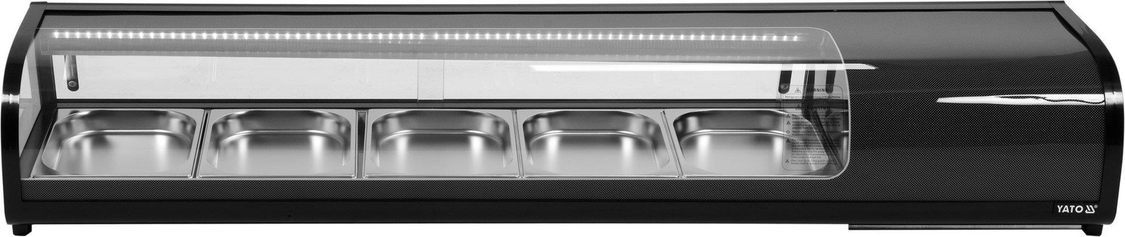 Hűtött sushi felépítmény 5x1/2 GN | YATO YG-05005