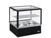 Melegentartó vitrin beépített bain-marie-vel, 2 GN 1/1, fekete | ROLLER GRILL BMV 20 N