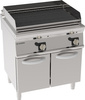 Vízgrill gázüzemű öntöttvas ráccsal zárt alapon 72x45 cm | TECNOINOX 713050