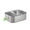 Ebédtartó doboz LUNCHBUDDY, rozsdamentes acél, 18.5x13.5x6.5 cm, 800 ml | APS 66900