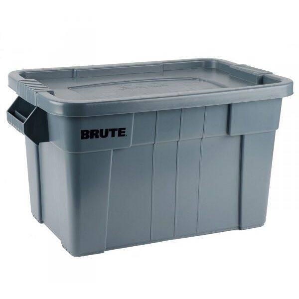 Élelmiszer-szállító tartály polietilénből BRUTE 75 l űrtartalom szürke | RUBBERMAID 9S31-00-GRY