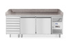 Pizzahűtő asztal 2 ajtós, 485 l, 2010x800x875 mm, 2 kWh/nap | ARKTIC 232842