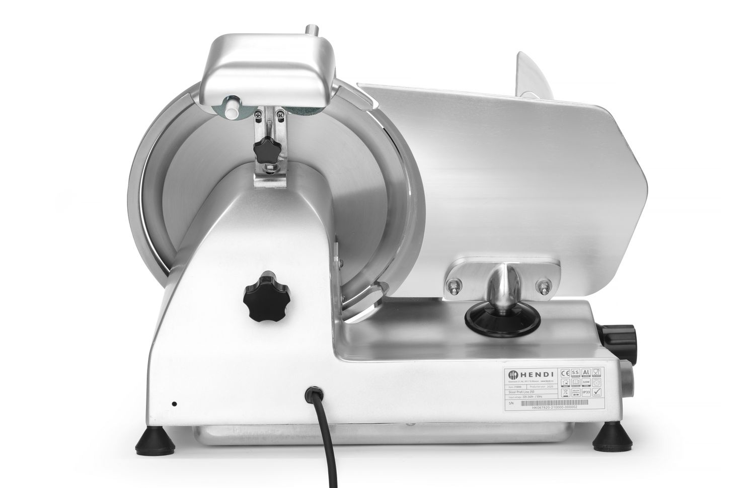 Hússzeletelő Profi Line 250, 0–12 mm, kés átmérője 25 cm, 230 V | HENDI 210000