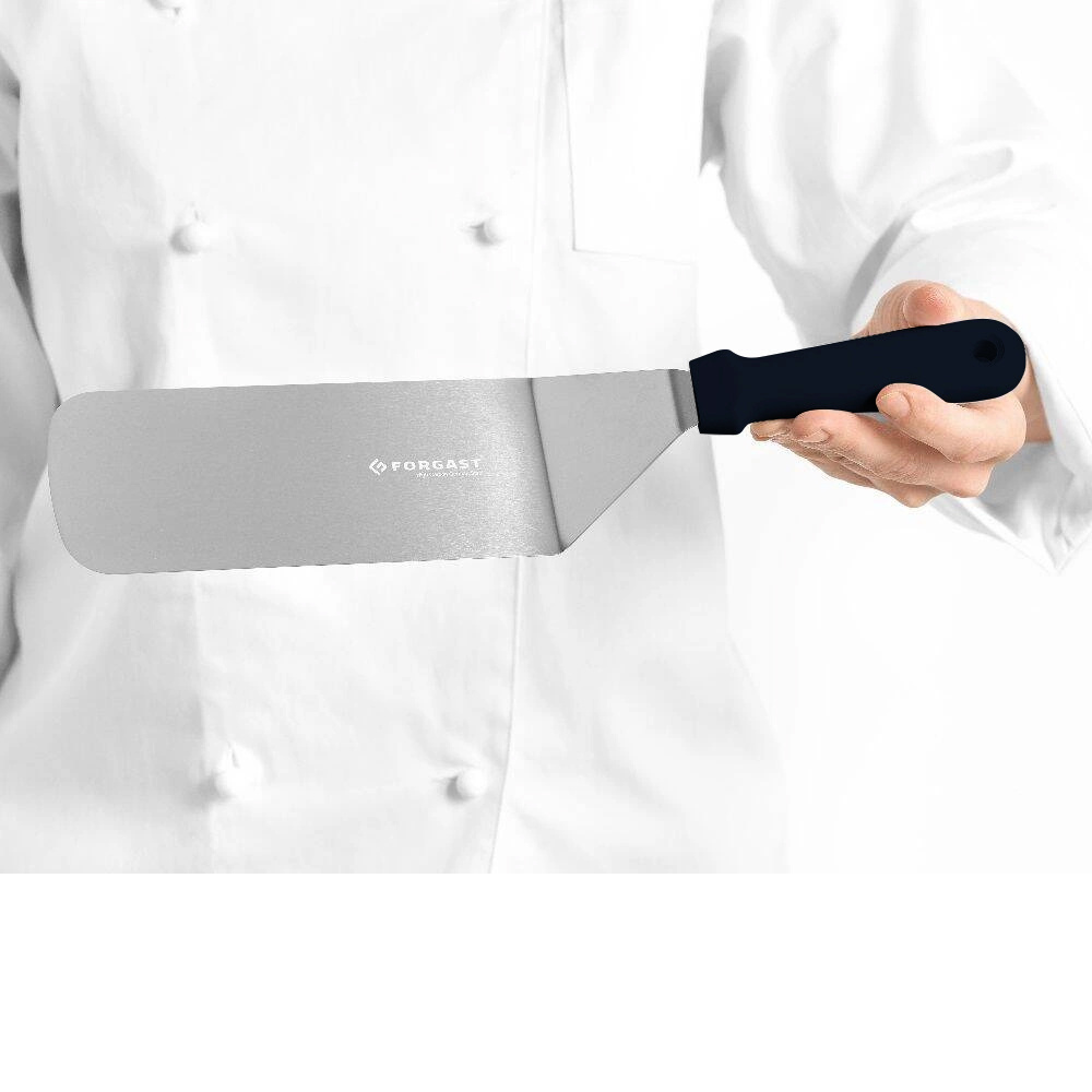 Sarok spatula széles sütéshez, rozsdamentes acél, 7,5x18,5 cm | FORGAST FG11220