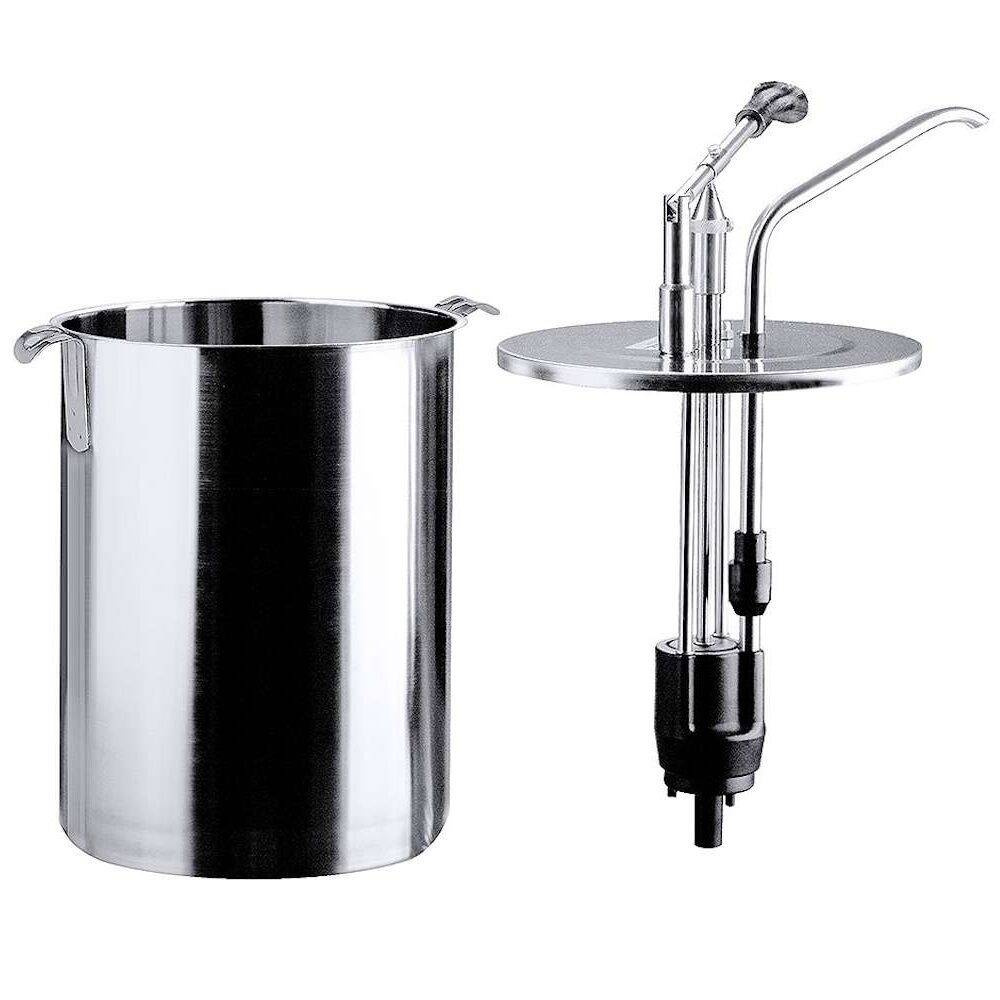 Adagoló pumpával rozsdamentes acélból, 6 l, ezüst | CONTACTO 3050/006