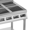 Indukciós tűzhely 4 főzőlappal, állvánnyal, 4x3,5 kW, 400 V | FORGAST FG09037
