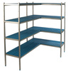 Sarokpolc 4 polcos mélység 40 cm 1PD-44+4P-64+8UM | ALUSHELF 40316