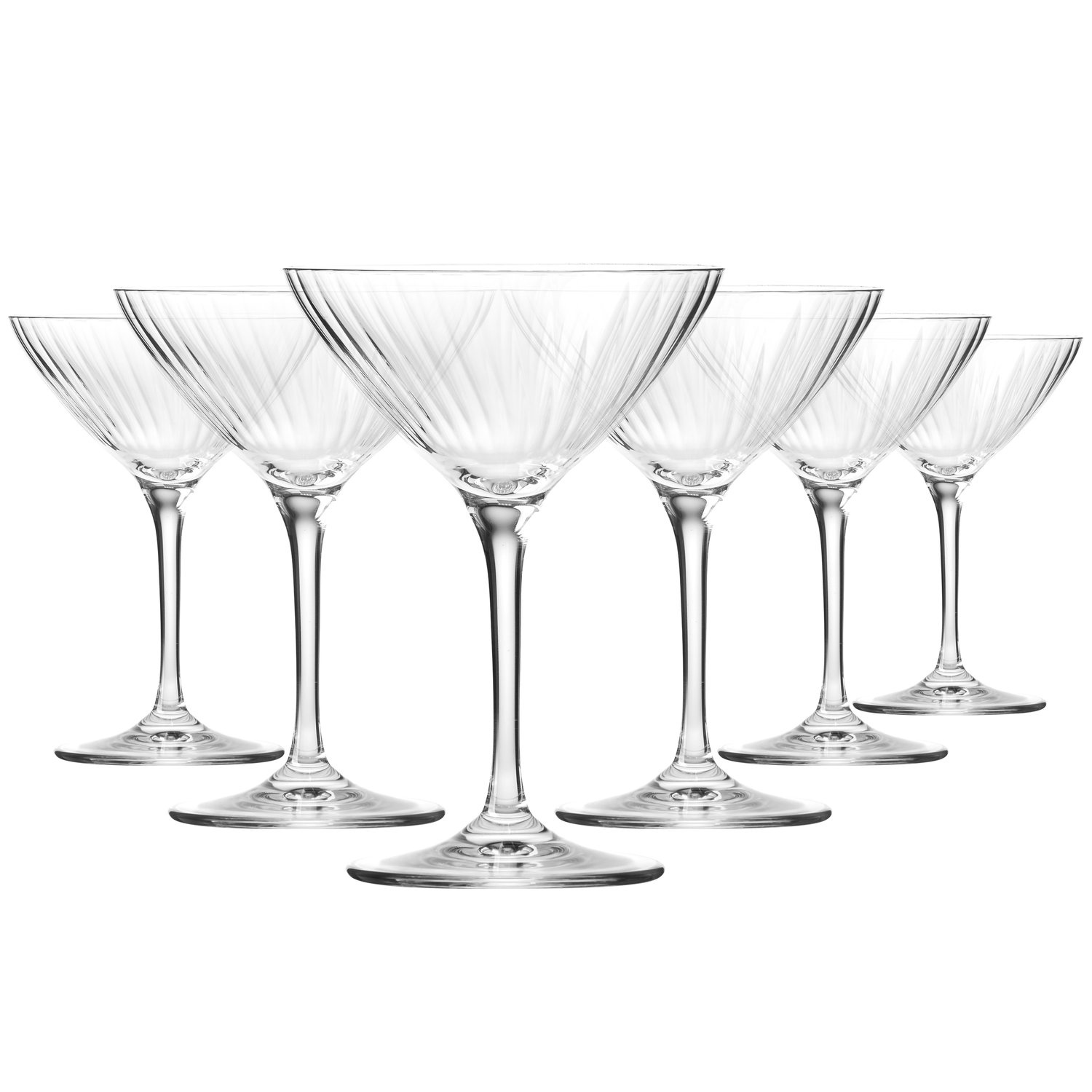 XNO COUPETTE 250 OPTIC pohár, 250 ml, 6 darabos készlet | KROSNO GLASS F57D493022001020