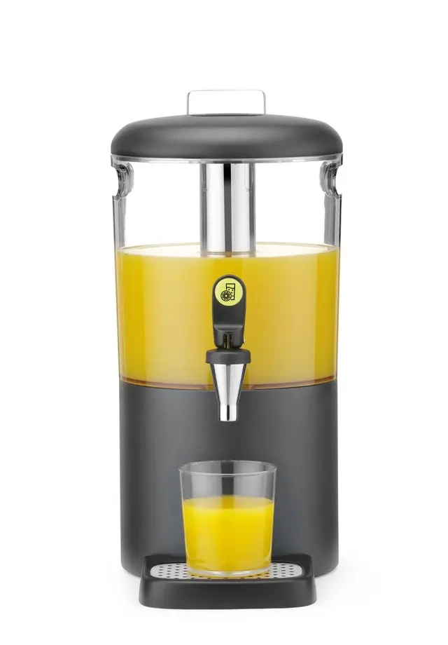 Gyümölcslé-adagoló, 4 l UNIQ, Robert Bronwasser tervezte, fekete, 315x211x(H)431 mm | HENDI 425008