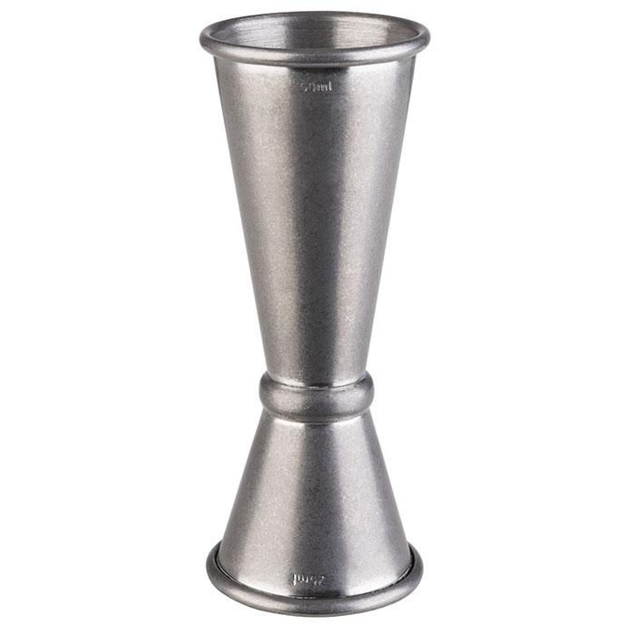 Bár mérce kétoldalas 25–50 ml, vintage acél | APS 93355