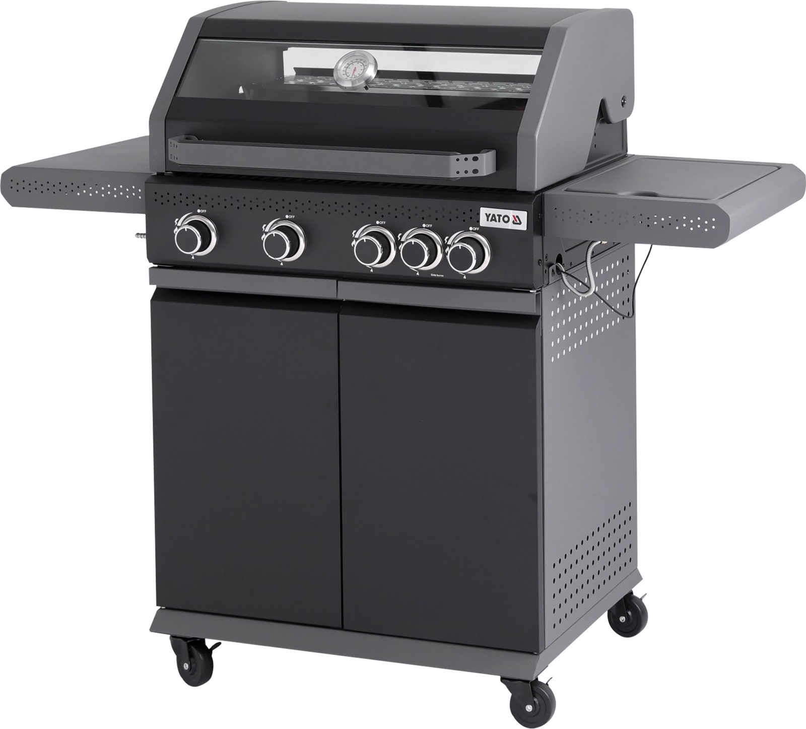 Grillgáz Okaya üveggel, 5 égővel (4+1) | YATO YG-20010