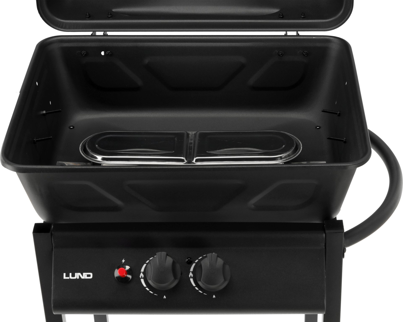 Gázgrill BAVEN, 2 égő, fekete, 5.5 kW| LUND 99657
