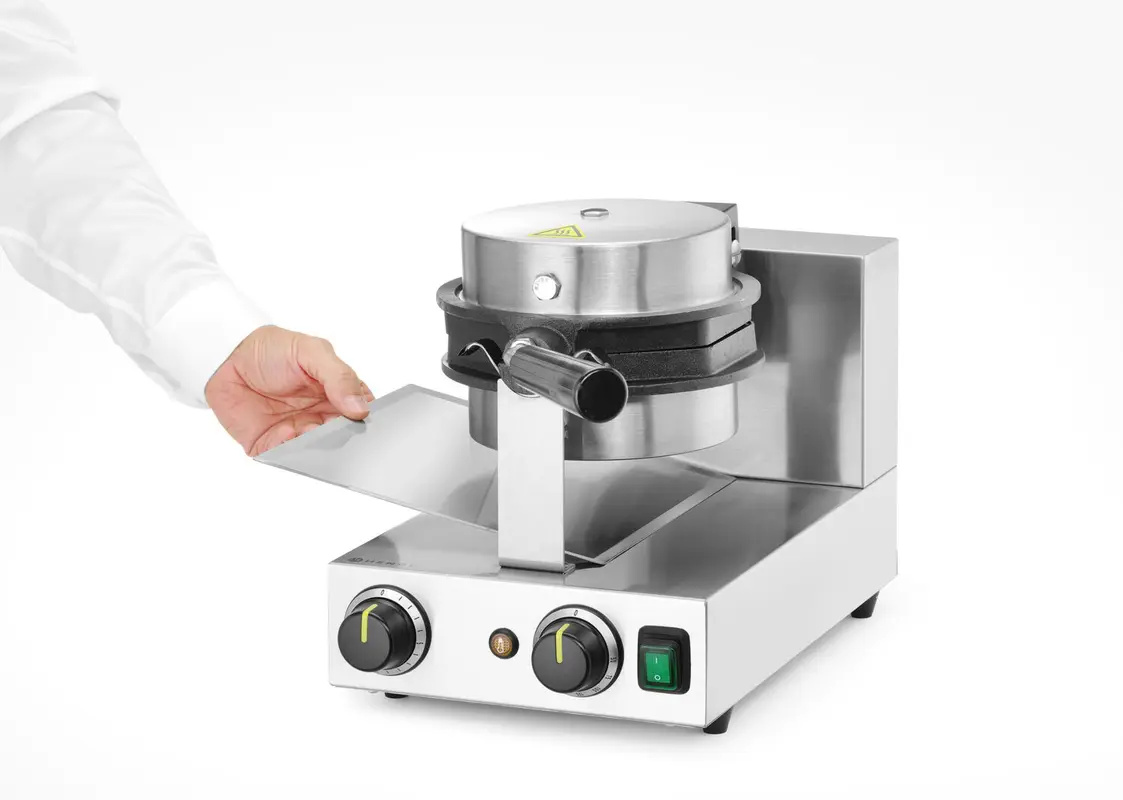 Gofrisütő Bubble Waffle forgatható, 1,5 kW, rozsdamentes acél | HENDI 212196