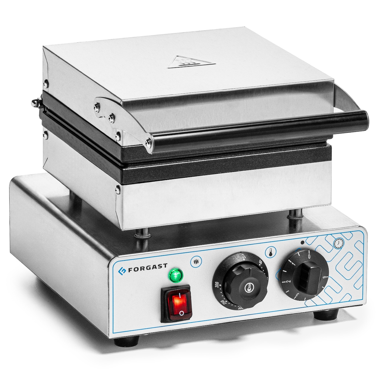 Gofrisütő elektromos 4x4 egyszeres, 1,6 kW, 230 V | FORGAST FG09706