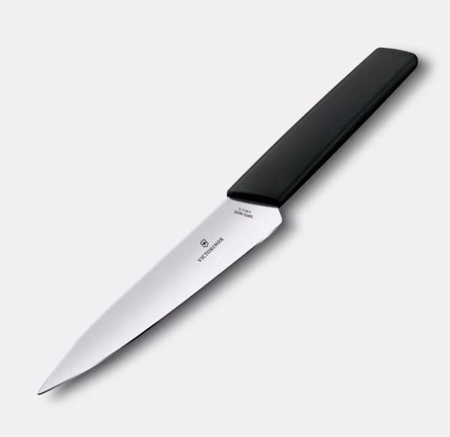 Séfkés Swiss Modern fekete, 15 cm-es penge | VICTORINOX 6.9013.15B