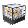 Hűtött bemutató vitrin 2x GN 1/1, fekete, dinamikus hűtés, 0,39 kW, 230 V | ROLLER GRILL CD 800