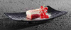 GLAMOUR tálca, melaminból, fekete-szürke, 22x12x3 cm | APS 84377