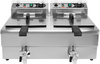 Elektromos 2 medencés olajsütő leeresztő csapokkal 2x12 l | YATO YG-04634