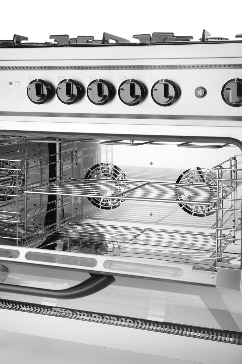 Gáztűzhely vendéglátóipari használatra, 5 égős, elektromos sütővel, 16.7 kW | HENDI 225707