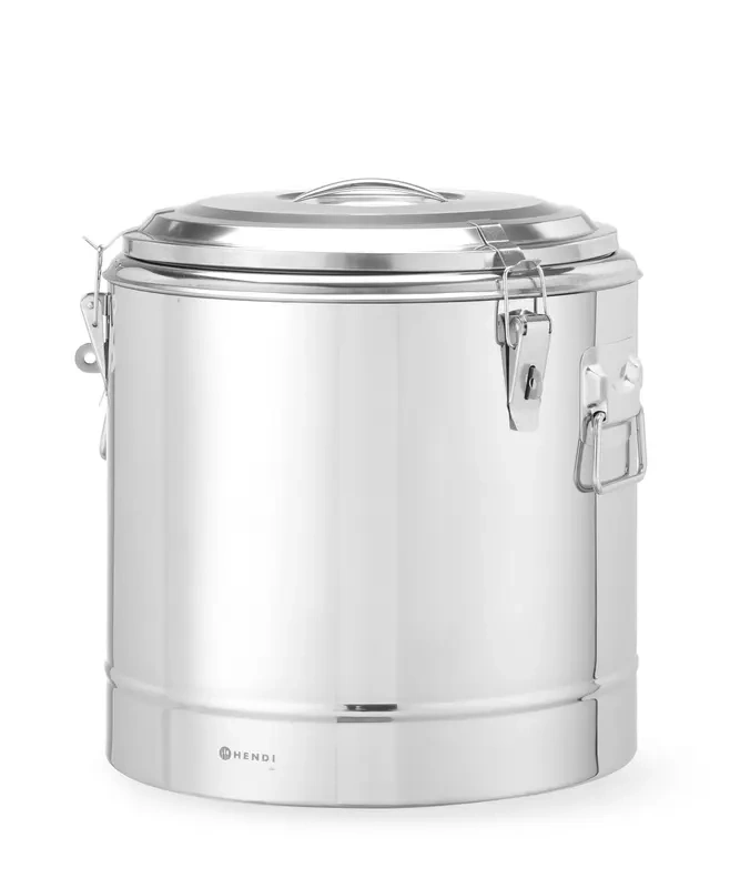 Folyadéktároló termosz, rozsdamentes acél, 31 l, átmérő 40 cm | HENDI 708095