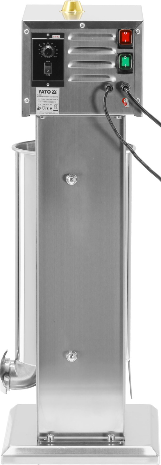 Kolbásztöltő függőleges, elektromos, 15 l | YATO YG-03382