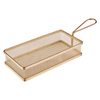 Kosár tálaláshoz SNACKHOLDER, arany színű, 21.5x10x4.5 cm | APS 40612