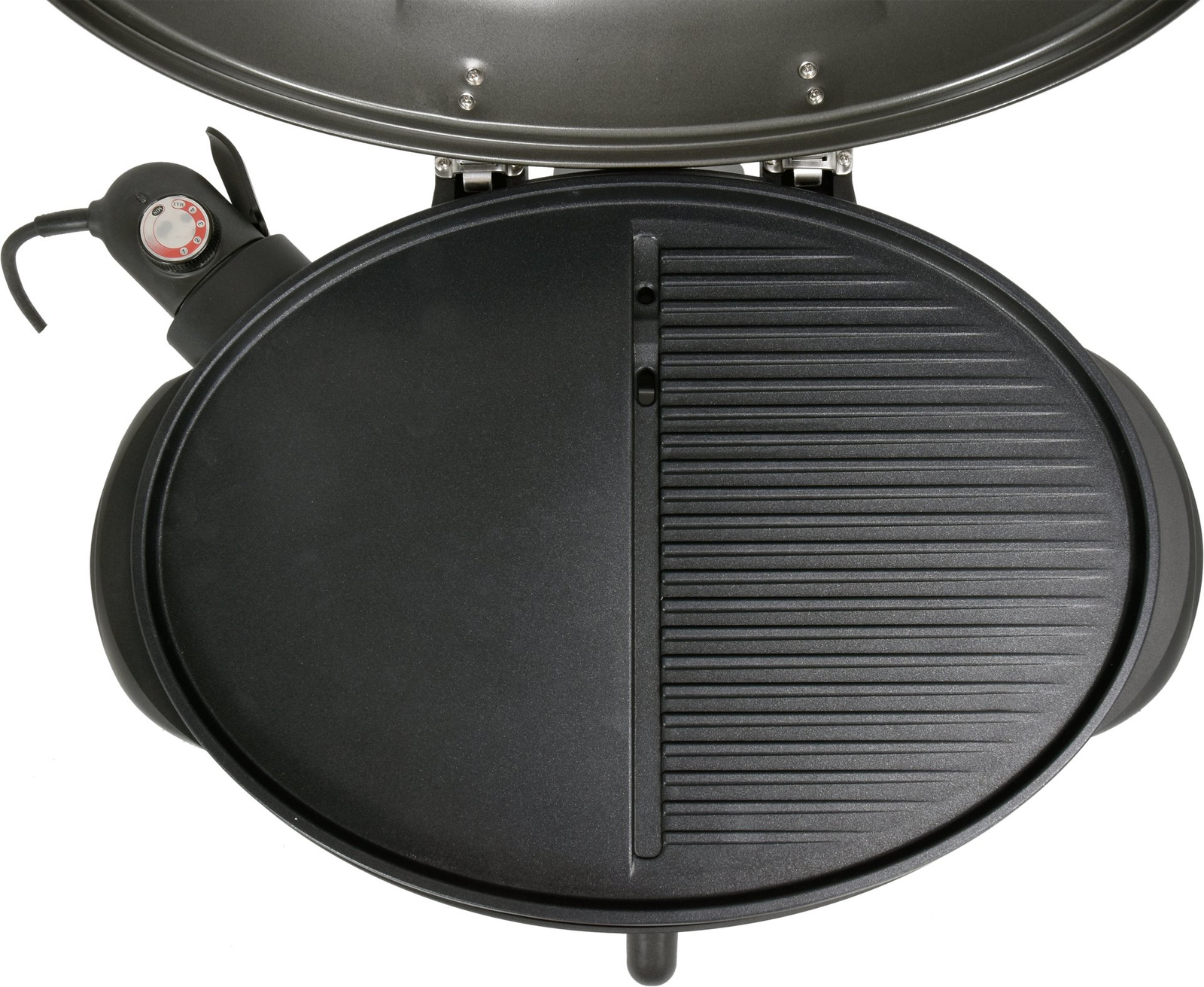 Elektromos álló grill 1/2 bordázott lappal, 2,4 kW | LUND 67420