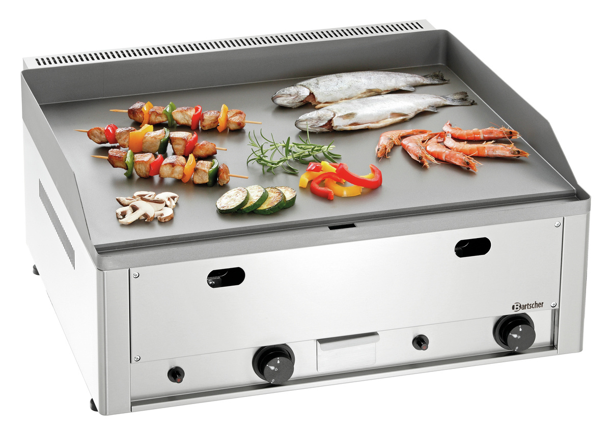 Gázüzemű sima grillsütőlap GDP 650G-G | Bartscher A3700341