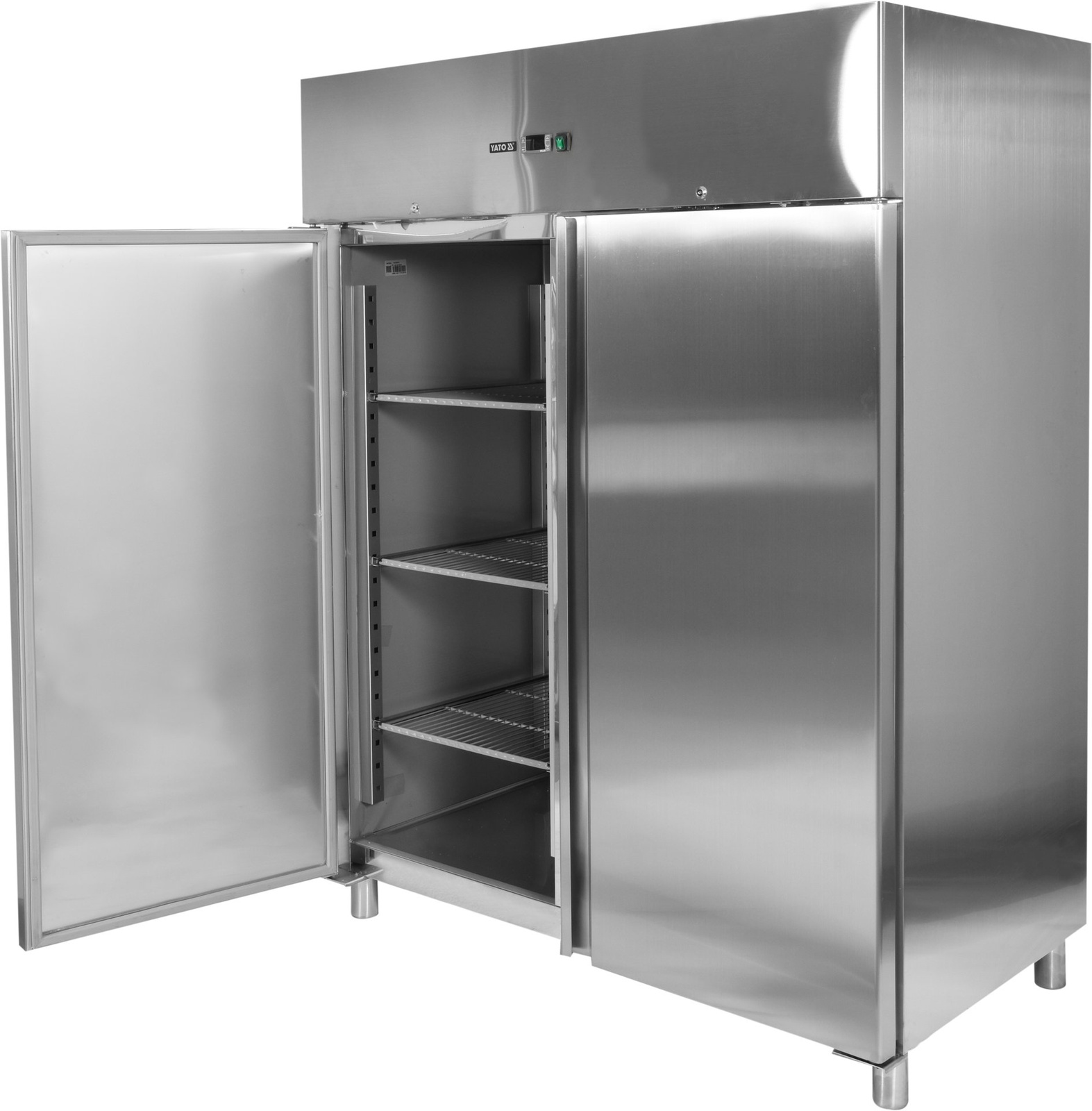 Rozsdamentes hűtőszekrény 2 ajtós 1300 l | YATO YG-05210